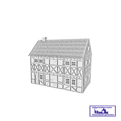 German Campaign Timbered House 1 Thatched Roof