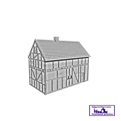 German Campaign Timbered Barn Shingled Roof