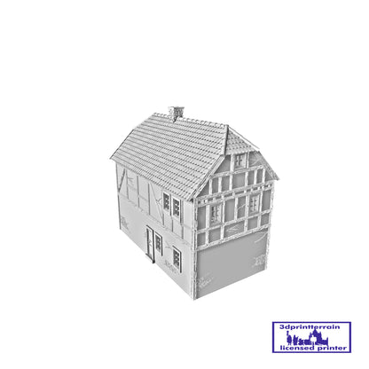 German Campaign Timbered House 2 Roof Hipped Dormers
