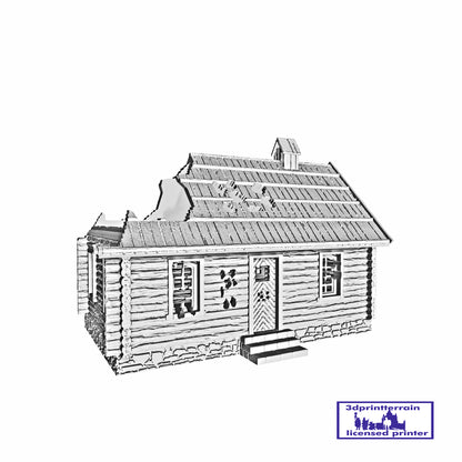 Russian Village Destroyed House 3